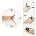 Hasaller Reloj de pared de 30,5 cm, estilo nórdico, silencioso, movimiento de cuarzo, minimalista, moderno, decoración del hogar, reloj de pared sin tictac, relojes de pared de madera acrílica montada - 2
