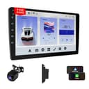 Haudio 2 DIN Coche Radio con Apple Carplay Inalámbrico & Android Auto, 9 Pulgadas IPS Pantalla con Trasera Cámara, GPS, Mirror Link, Radio SWC/Am/FM Adecuada Mayoría Coches 4+64GB(Actualizar CPU) - 1