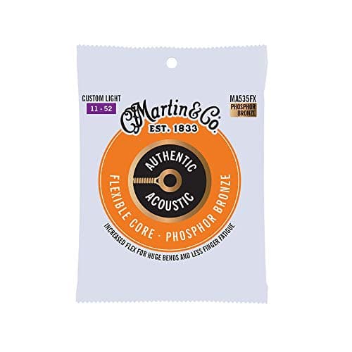Martin 92/8 Acoustic Guitar Strings - Phosphor Bronze Wound (Custom / Light, .011 - .052)