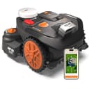 WORX Landroid Vision Cloud WR306E 2WD Robotic Lawnmower without Boundary Cable for 600 m² with Cut to Zero Module (AI Obstacle Detection, VSLAM+ RTK Cloud Navigation, Auto Mapping, App Control) - 1