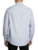 Armani Exchange Hombre Camisa con Estampado De Logotipo Regular, White Stripe, M - 3