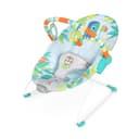 Bright Starts Seggiolino Vibrante Rilassante per Neonati - Barra Giocattoli Rimovibile, Piedini Antiscivolo, 0-6 Mesi Fino a 9 kg (Rainforest Vibes) - 1