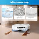 24 Stück Zubehör für Ecovacs Deebot T50 Pro Omni Gen2 / T50 PRO Omni / T50 Omni Saugroboter, Ersatzteile mit 1 Hauptbürste, 6 Wischtücher, 6 Staubbeutel, 4 Filter, 6 Seitenbürsten, 1 Reinigungsbürste - 5