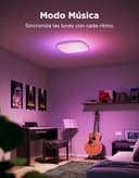 Govee Lampara Techo LED, Inteligente Plafon LED Techo 24W RGBIC 2400LM Compatible con Matter, Alexa y Google Assistant, 16 Millones de Colores DIY para Dormitorio Sala de Estar Cocina Cuadrada, 30cm - 8