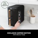Ninja Double Stack XL Air Fryer, Vertical Dual Drawer Air Fryer with 4 cooking levels, 2 Drawers & 2 Racks, Space Saving Design, 9.5L Capacity, 6 Functions, 8 Portions, Tongs, Black/Copper SL400UKCP - 2