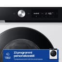 Samsung Lavatrice Bespoke AI WW11DB7B94GE/U3, Libera installazione, 11 Kg, Wifi, Ecodosatore, AI Energy Mode, Carica Frontale, Corpo: Bianco, Oblò e Pannello: Nero, 60l x 85h x 60p cm - 9