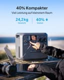 BLUETTI Elite 200 V2 Powerstation mit Charger 1, 2073,6Wh LFP Backup, 560W Alternator-Ladegerät, 2 2600W AC Ausgängen, 4,2 Std. volle Ladung über Auto, ideal für Reisen, Off-Grid, Stromausfälle - 2