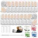 YeeQo 18 filtri fontanella per gatti e 3 tubi per Catit Pixi (2,5L), adatti per Catit 43722, 43717. Triplo sistema di filtrazione con carbone attivo e resina, filtro ad alta efficienza - 1