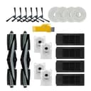 Laimaiou Kit de Accesorios de Repuesto para ECOVACS DEEBOT X2 OMNI Robot Aspirador 20 Paquetes 2 Cepillos de Rodillo, 4 Filtros, 6 Cepillos Laterales, 4 Paños de Mopa, 4 Bolsas de Polvo - 1