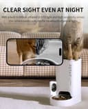 PETKIT Automatic Cat Feeder with Camera, 1080P HD Video with Night Vision, 2-Way Audio, 3L Auto Cat Feeder with Battery-Backup, Low Food & Blockage Sensor, App Control Cat Food Dispenser, 2.4Ghz Wi-Fi - 4