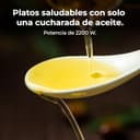 Cecotec Freidora de Aire sin Aceite 6,5L con Doble Resistencia Cecofry&Grill Duoheat 6500 Plus. 2200W, Air Fryer, Grill y Plancha, Pizzas, Ventana Visualización, 12 Menús, Temperatura 40-200°C - 8