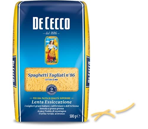 De Cecco - Spaghetti Tagliati Nº 86 - El Sabor de una Pasta Italiana - 500 Gramos