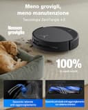 ECOVACS DEEBOT T90 PRO OMNI Robot aspirapolvere lavapavimenti, 30.000 Pa, ricarica PowerBoost, OZMO ROLLER 3.0 con TruEdge 3.0, erogazione automatica della soluzione detergente, AGENTE YIKO AI, nero - 4