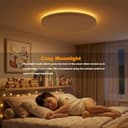 Yeelight Smart Deckenleuchte, Deckenleuchten LED Deckenlampe Close-to-Ceiling Lights 23W 1500 Lumen, 2700K-6500K Dünn, Kompatibel mit Alexa Dimmbar für Wohnzimmer Schlafzimmer Küche Weiß 32cm - 5