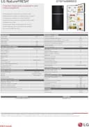 LG GTB744BMBED Frigorifero Doppia Porta, Classe E, 506l, Porte In Vetro, Tecnologia Door & Linear Cooling, Cassetto 0 Gradi, Gestione Umidità, Compressore Smart Inverter, Smart Diagnosis, Nero - 19