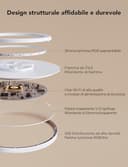 Govee RGBIC LED Plafoniera, Plafoniera Intelligente da 30 cm, 2400LM 2200-6500K Lampada da Soffitto con 16 Milioni di Colori Fai Da te, Lampadario per Camera da Letto, Soggiorno, Corridoio, Cucina - 8