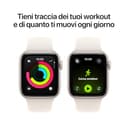 Apple Watch SE 3 GPS, Cassa 40 mm in alluminio galassia con Cinturino Sport galassia - S/M - 5