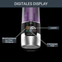 Rowenta X-Force Flex 9.60 Allergy kabelloser Akku-Stabstaubsauger, 100 Air Watt, herausnehmbarer Akku, bis zu 45 Min. Laufzeit, kompakt, Flex-Gelenk, LED-Düse, Lila-Schwarz, RH2038 - 7