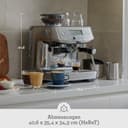 Sage Appliances Barista Pro Espressomaschine und Kaffeemaschine mit Milchaufschäumer, Siebträgermaschine, SES878, Gebürsteter Edelstahl - 6