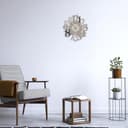 Giallobus - Orologio Bilay - Carved - Legno Mdf - Premium 30x30‎‎cm - 06 - Sand - Artigianale Made in Italy - Silenzioso - Idea regalo - Moderni doppio livello - 6