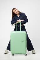 American Tourister Soundbox - Valigia Rigida Grande, 77 cm - Trolley con 4 ruote, Serratura TSA, Espandibile e Leggera, 97/110L, Verde (Pastel Green) - 11