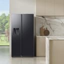 Samsung RS80F66KBFEF Side-by-Side Kühl-Gefrierkombination, AI Kühlschrank mit Gefrierfach, 178 cm, 634 l, Eis- und Wasserspender mit Festwasseranschluss, AI Voice Control & Energy Mode, Black Steel - 4