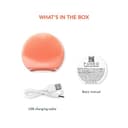 FOREO LUNA 4 go, spazzola per pulizia viso e massaggio viso rassodante, Favorisce l'assorbimento delle formule di skincare, Dispositivo da viaggio, Per tutti i tipi di pelle, Peach Perfect - 6