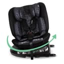 My Babiie MBCS200 360° Spin R129 Baby Car Seat – Top Tether, ISOFIX, Birth to 12yrs (40-150cm), i-Size, ERF, Group 0+/1/2/3, Rotating 360 Swivel - Black Leo - 1