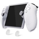 PlayVital Silikon Hülle für PS Portal, Schutzhülle case Tasche für PS Portal,rutschfeste Abdeckung zubehör für PlayStation Remote Player mit Daumengriffen(3D Noppen Edition,Transparent) - 1