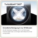 LG W4WR7096YB, Klasse D, Frontlader-Waschtrockner 9-6 kg, 62 x 60 x 85 cm, Wi-Fi, AI Direct Drive, Tiefenreinigung mit Dampf, TurboWash 360, Große Kapazität, Außentür aus gehärtetem Glas, Weiß - 4