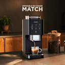 KRUPS Coffee Crush, Cafetera Superautomática, Café en Grano y Molido, 15 Bares, 3 recetas de café, 3 niveles de temperatura y de molienda, Pantalla táctil, Compacta 15 cm de ancho, Negro, SA4028E0 - 11
