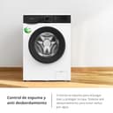 Corberó - Lavadora Carga Frontal | CLT90514VIN | 9 Kg | 1400 RPM | Inverter | 16 Programas | Vapor | Antialérgica | Inicio Diferido | Blanco - 5