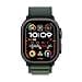 Apple Watch Ultra 2 GPS + Cellular 49 mm Sportwatch con robusta cassa in titanio Nero e Alpine Loop Verde scuro - Medium. Fitness tracker, GPS di precisione, tanta autonomia, luminoso display Retina - 2