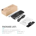 AGPTEK Vivavoce Auto Bluetooth 5.3 con Siri Assistente Comandi Vocali di Google Altoparlante Kit e Scheda TF Supporto per Aletta Parasole Connessione Automatica, Nero - 7