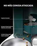 PETKIT Comedero Gato Automatico, 2.4G WiFi, 3L Dispensador Comida Gatos/Perros, Control de App, 1-10 Comidas al Día, Liofilizados Compatibles, Cubeta de Acero Inoxidable, Cable USB (Blanco Leche) - 4