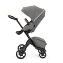 Stokke Xplory X, Modern Grey - Luxury Pushchair - Adjustable for Both Baby & Parents’ Comfort - Padding, Harness & Reflective Zip for Added Safety - Folds in One Step - 1