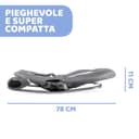 Chicco Hooplà Hamaca para Bebé de 0 Meses a 18 kg, Balancín y Silla de Bebés y Niños con Arco de Juegos, Respaldo Ajustable y Cojín Reductor, Compacta - Color Gris (Moon Grey) - 4