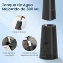 Irrigador Bucal Portatil, Vimmk Irrigador Dental Inalámbrico Profesional 8 Boquillas 5 Modos, IPX7 Impermeable 300ML USB-C Recargable Para Limpieza Dientes, Para el Hogar y los Viajes (Negro) - 7