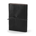 BELCRAFT Venezia Romantica A5 mittelgroßes Notizbuch aus Leder, Handgearbeitet in klassischem Italienischem Stil, Geschenkschachtel inklusive, Tagebuch, Lederbuch A5 (15x21 cm) Schwarz - 2