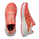 SALOMON Donna Alphaglide Donna, Nero/Phant, Scarpe da Trekking Versatili per il Comfort, Escursioni e Corsa Trail nelle Avventure all'Aperto, Emberglow White Rouge Red, 36 EU - 6