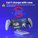 HEATFUN PS Portal Charging Dock Station - 3-in-1 Charger for Playstation 5 Portal & Dual PS5 Controllers, RGB Light Accessories Stand - White Display Base with Type-C Cable for Gaming Setup - 9