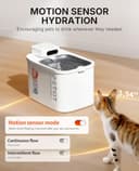 PETKIT Wireless Cat Water Fountain, EVERSWEET MAX 2, Heat-Resistant Material for Hot Water Cleaning and Dishwasher-safe, Battery Operated Cat Fountain with Motion Sensor & App Control, Ultra Quiet, 3L - 6