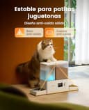 oneisall Distributore automatico per gatti e acqua, 36 tazze/8,5L, 2 in 1, per cibo pulito e acqua fresca, grande capacità, 5 l, dispenser di cibo per gatti e fontana a gravità da 3,5L per animali - 7
