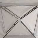 Outsunny 3 x 3 m Gazebo, Netting Party Tent, Patio Canopy Outdoor Event Shelter with Double Tier Roof for Activities, Shade Resistant, Light Grey - 8