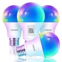 Linkind Matter Smart RGBTW Bombilla, WiFi LED E27, Bombilla Multicolor RGB/RGBTW 1800K-6500K, Compatible con Alexa Google Home, 9W equivalente a 60W, paquete de 4 - 1