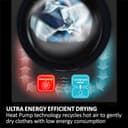 Haier X Series 9 HD90-CQ387U1-UK Wifi Connected 9Kg Heat Pump Tumble Dryer - White - A++ Rated - 5