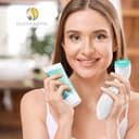 Lumineo PRO pulizia profonda del viso, spazzola per il viso con 4 accessori, silicone medicale, USB-C, impermeabile, con gel detergente abbinato per tutti i tipi di pelle PRO turchese (pelle normale) - 2