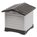 Ferplast Caseta Perros Exterior DOGVILLA 50, Caseta Perro, Casa para Perros, Base Drenante, Base Aislante, Techo Desmontable, Rejilla de Ventilación, Plástico Reciclado, 43 x 48 x h 44 cm - 2