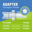 Juego de manguera de leche para cafeteras automáticas Jura, con 3 mangueras y 6 adaptadores - 4