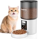 Distributore Automatico Cibo Gatti 4L Dispenser Crocchette Gatto Con Timer Programmabile e 10S Registrazione Distributore Cibo Gatti 1-6 Pasti al Giorno per Animali di Piccola e Media Taglia - 1